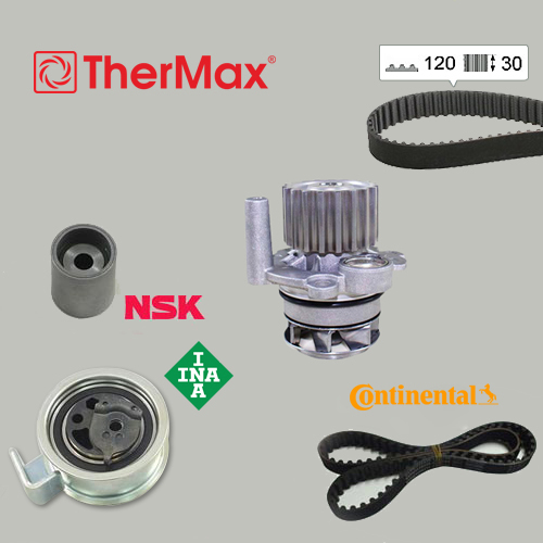 THERMAX T15.204 Devirdaimli Triger Seti Passat-Jetta-Golf5-Octavia-Toledo-A3-A6 2.0td 04-06 Bkp-Bkd-Bre-Blb-Bmr T