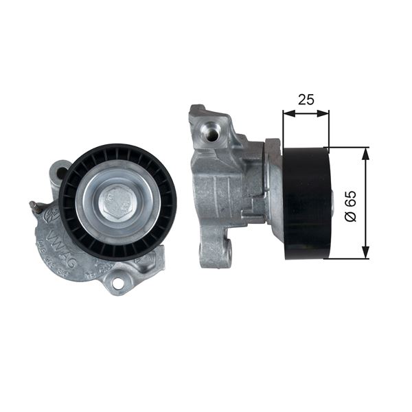 GATES T39357 Alternatör Gergi Makarasi Polo 14>A1 14>Fabia 14>Ibiza Iv 1.4tdi