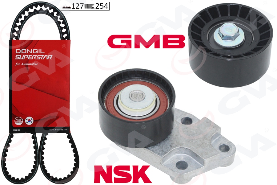 GVA 59T9930DO Eksantrik Gergi Kiti 127x254 Chevrolet-Daewoo Aveo-Cruze-Kalos-Lacetti-Nubira 1.4-1.4-1.6 05-