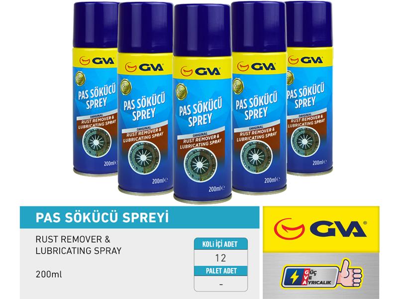 GVA 9911960 Pas Sökücü Ve Yağlayici Çok Fonksiyonlu Sprey 200ml