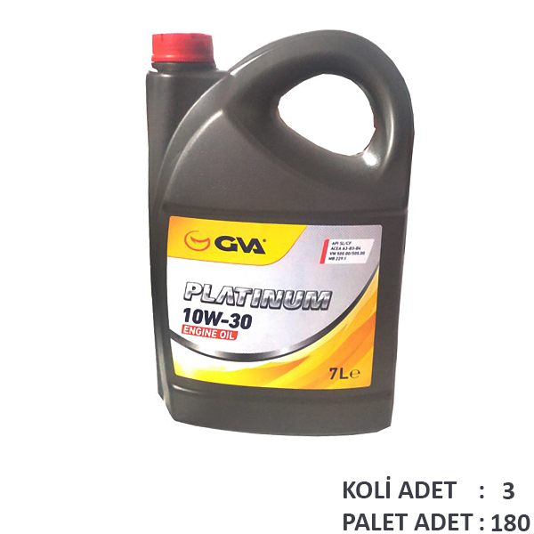 GVA 9920226 Motor Yaği 10w30 7 Lt Platinum Tam Sentetik Api Sl/Cf
