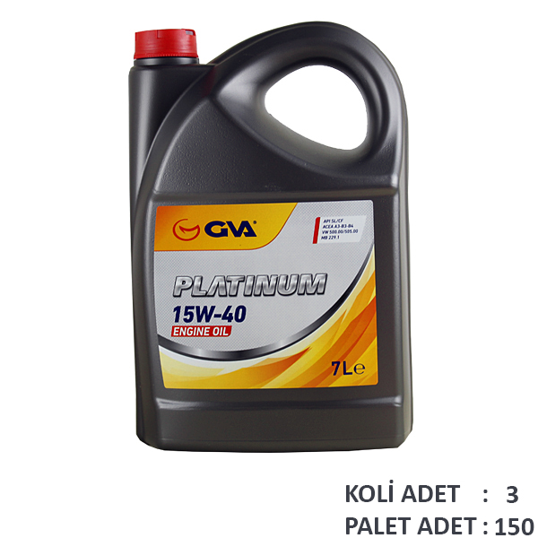 GVA 9920426 Motor Yaği 15w40 7 Lt Platinum Mineral Api Sl/Cf