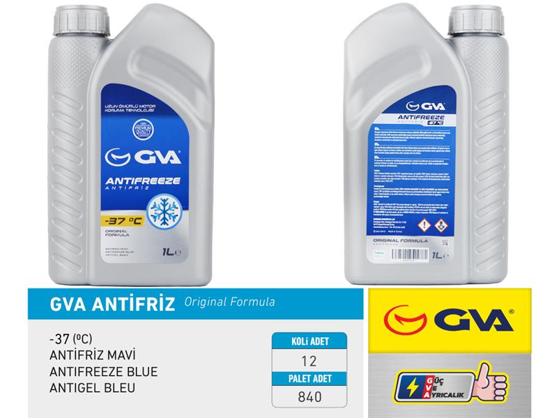 GVA 9930221 Antifriz 1 Lt -37 C Mavi Koli 12 Ad