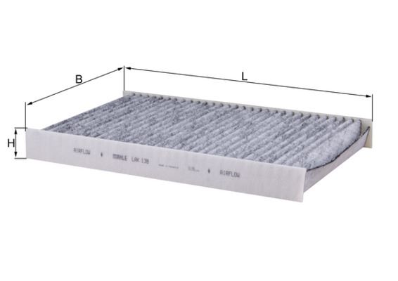 MAHLE LAK138 Polen Filtresi P307-P308-C2-C3-C4 1.4-1.4hdi-1.4 16v-1.4hdi-1.6-1.6 16v-1.6hdi-2.016v-2.0hdi Karbon