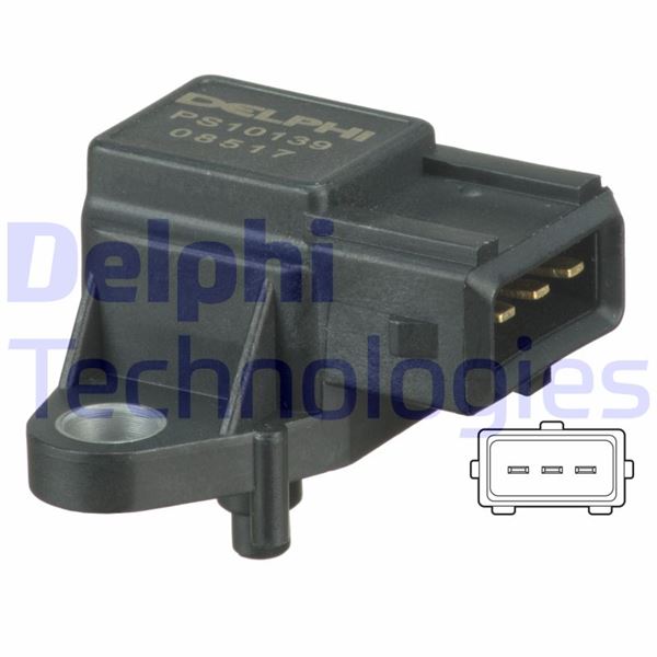 DELPHI PS10139 Basinc Sensoru Bmw M47 M57 E46 E38 E39 E60 E53 . Land Rover 306dt Freelander L314 Range Rover Vogue L322