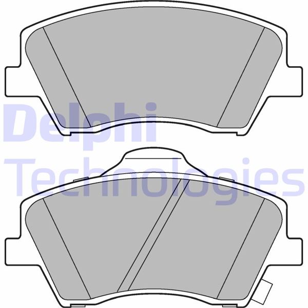 DELPHI LP3264 Ön Fren Balata Hyundai Ioniq 1.6l G4le Gdi Hybrid 17-> / Elantra 1.6l D4fb G4fg 16-> / Kia Niro 1.6l G4le Gdi Plug-In Hybrid 17-22 / E-Niro Em1619-22