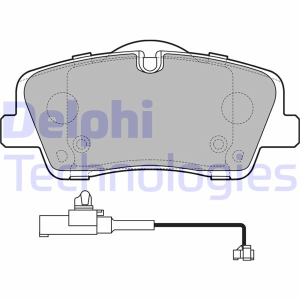 DELPHI LP3292 Arka Fren Balata Hyundai H350 2.5l D4cb Minibus 15->