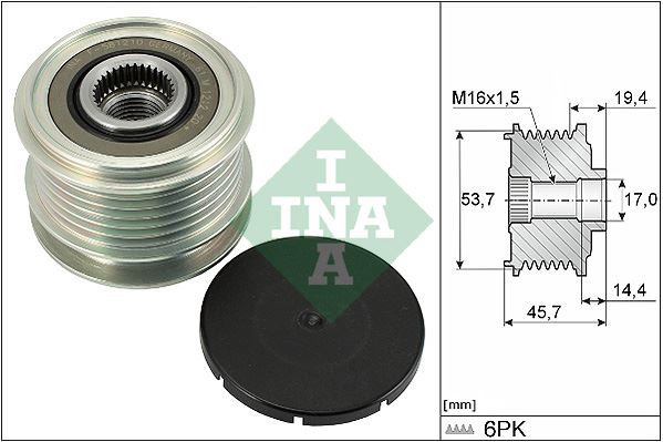 INA-535032810 Alternator Kasnagi ( Mercedes Benz   C Series ( W205)(S205) 15-18 - E Series (W213) 16- )