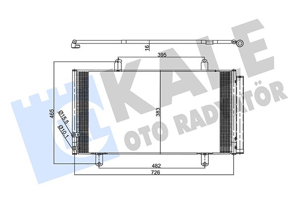 KLR-357365 Klima Radyatoru Kondenser (Toyota Camry 01/06- )
