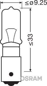 OSRAM-64136 Ampul H21 12v 21w Civali Mercekli  50