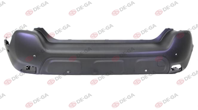 PULO P2-C3A173 Tampon Arka Mat Siyah 6 Sensörlü Citroen C3 Aircros 2017>