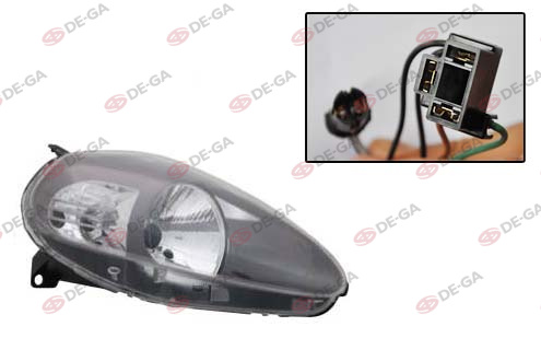 TYC FIA10PU016 F.Gr.Punto Ön Far El.Mot.Gri 14p.Rh.06-08