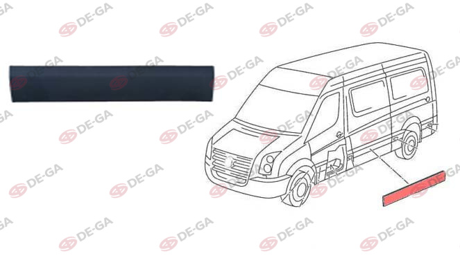 M. Sprinter/Crafter Arka Kapi Yan Panel Kaplamasi Lh.06-