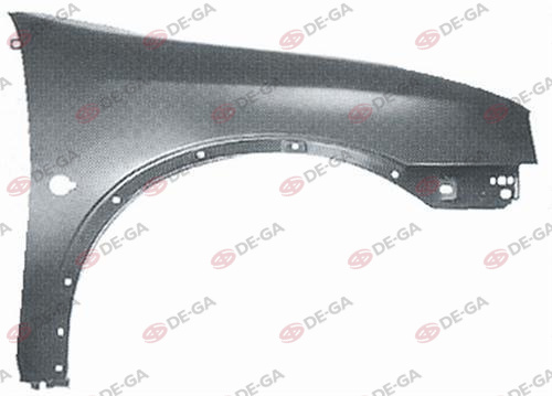 TAIWAN 90387075 Çamurluk Ön Sağ Sinyal Delikli Sac Opel Corsa 1993>