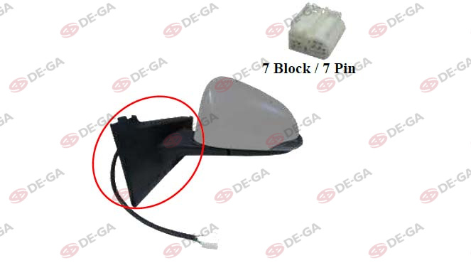 GVA 1071222 Diş Dikiz Aynasi Sol Elektrikli Isitmali Sinyalli Astarli Diş Bükey Toyota Yaris 1.33l 1nr -Fe Nsp130 12-17 / 1.4l 1nd-Tv Nlp130 12-18