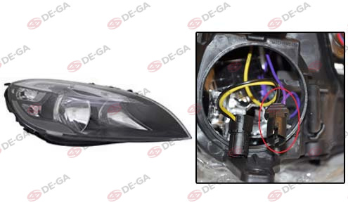 V. V40 Ön Far El. Motor. Sin. Kablolu Rh.12-