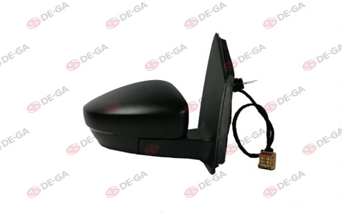 VIE-VM388EHR Sag Ayna Komple Elkt,Sinyal Boyasiz Tip -Dis Bukey (Vw Polo 10-12) Kalin Kahverengi Soket-12 Pin