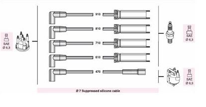 ADW-88101 Adw.229     Buji Kablosu    Daewoo Espero 1,8i-2,0i C18le-C20le Sohc Aranos   1,8 - 2,0 Y18l-Y20l