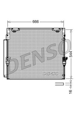 DEN DCN50036 Klima Radyatörü . Land Cruiser (J20)