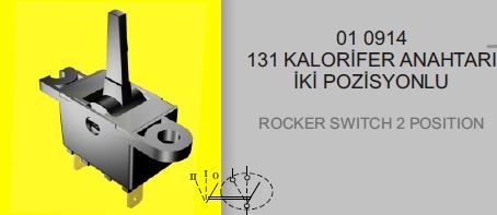 DODO AN0763 Anahtar Kalorifer Dogan Sl 93 97 2 Devre
