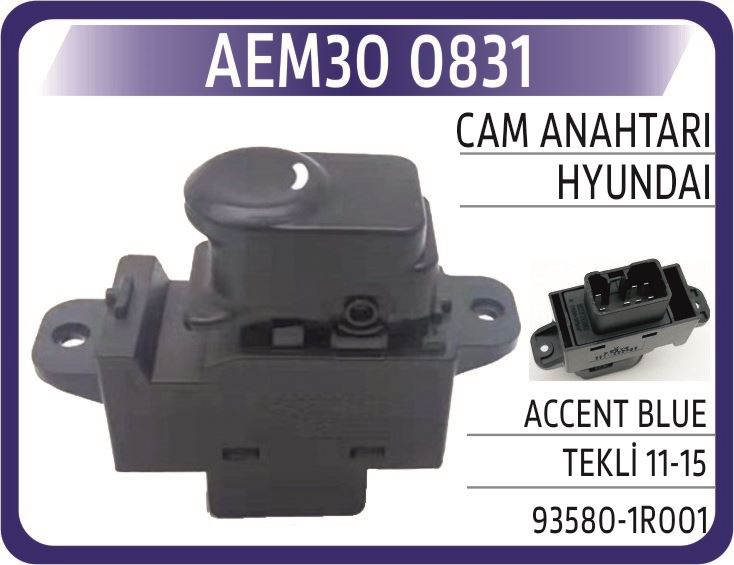 Cam Anahtari Ön Sag Yolcu Accent Blue