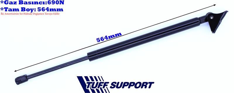 TUFFSUPPORT 612881 Bagaj Amortisörü Jeep Grand Cherokee Sol Zj 93 98 Gazli