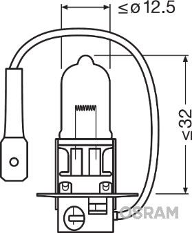 OSRAM-64151 Ampul H3 Standart Işik  55w