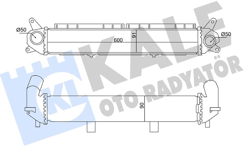 Hyundai İ30 1.4tgdi 16=> [Brazing Al/Al] [600x91x90] Turbo Radyatörü