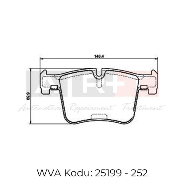 ART A27.2234 Ön Balata Bmw 1 F20 F21 11- 2 Coupe Cabrio F22 F23 F87 13- 3 F30 11- 4 Coupe Cabrio F32 F36 F82 F83 13- X3 F25 10- X4 F26 14-