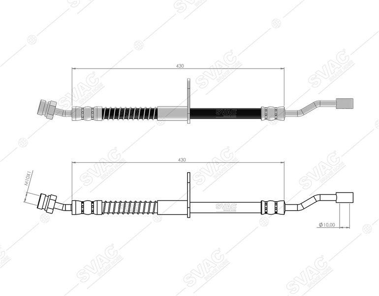 CAV-C900334A H06 Hortum Fren On Sag-(Hyundai  Accent-Era 07/12 )