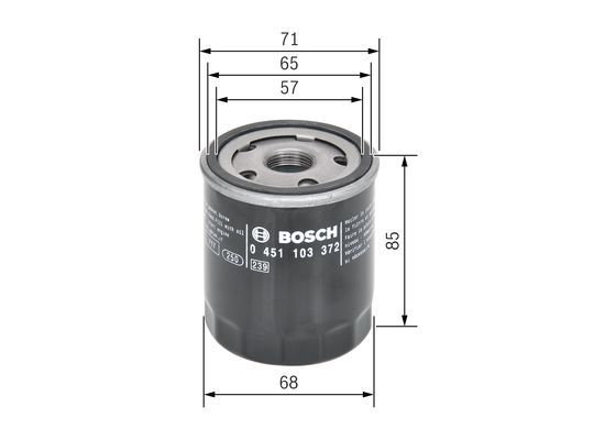 BCH 0451103372 Yag Filtresi  Smart Forfour 454-Mitsubishi