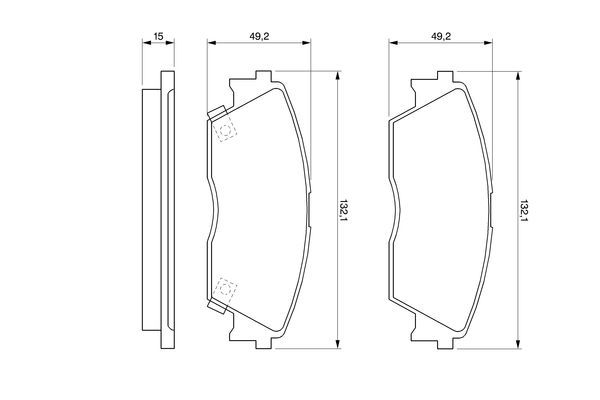 BP1229-02 Fren Balata On Ikazli Honda Civic Iv 1.4i 1987-1993 / Civic Iv 1.5i 1987-1993 / Civic V 1.6 I-Vtec 1992-1995 / Civic Iv 2.0 1987-1993 / Prelude Iii 2.0 1987-1992