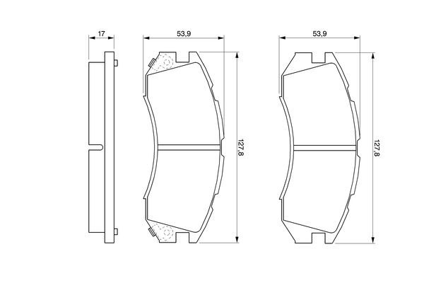 MGA-55423 Balata Fren On-(Subaru  Legacy 89/98  4wd /Impreza 92/00  4wd   )