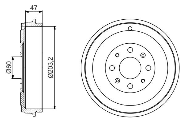 WDR1036 Fren Kampanasi Arka 4 Delik Fiat Grande Punto 1.2 2005-2012/ Punto 1.2 2009-2012 / Opel Corsa D 1.2 2006-2014