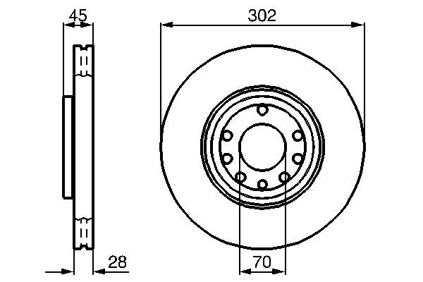 BRE-09.9162.11 Fren Diski On Uv Coated Chevrolet