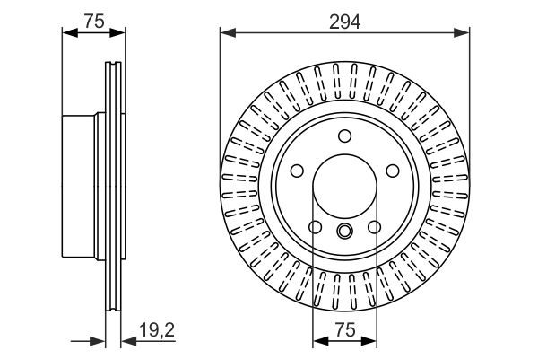 HLL-8DD 355 128-511 Fren Diski Bmw E85-E86 Z-4 Arka