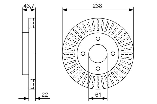 OPTIMAL BS-0516C Fren Diski