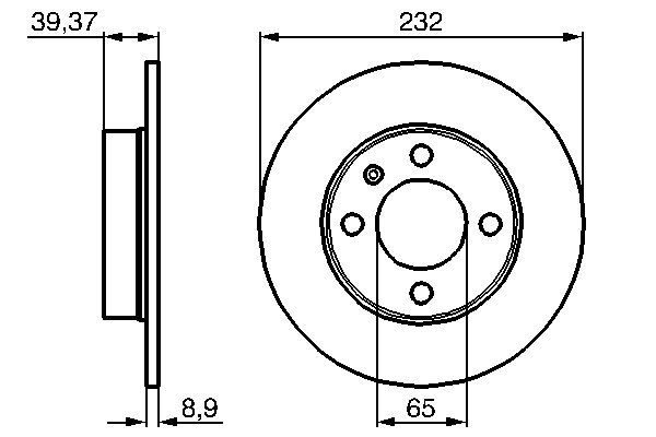 WBD1380 Fren Diski Arka Duz 4 Bjn 231,80x8,80x65,10x39,30 Volkswagen Polo 1.6 1995-2001/Polo 1.4 Tdi 1995-2001 /Polo Classic 1.6 1995-2001 /Cordoba 1.9 Tdi - 1.6 1999-2002 /Ibiza Ii 1.9 Tdi - 1.6i 1993-2002