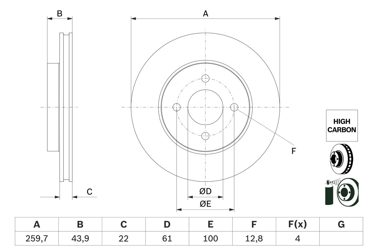 OPTIMAL BS-0534C Fren Diski