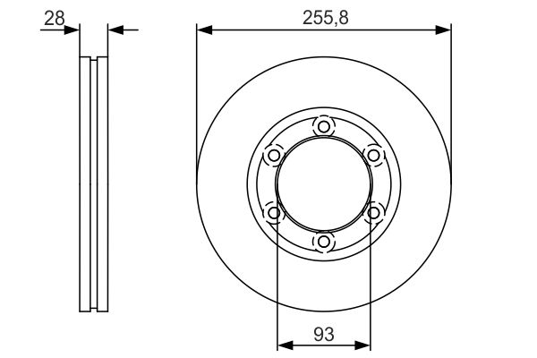 BLU-ADM54389 Fren Disk On Hava Kanalli 256-6 ( Mazda  E2200 B2200 90 - 97 / Kia  Besta 90 - )