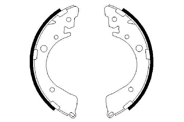 BOS-0986487323 Balata Fren Pabuc Arka-(Honda  Civic 01/06/Civic 92/95  )