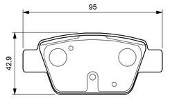 05P780 Fren Balata Arka Fiat Linea 1.4 T-Jet 2007-/ Bravo Ii (198) 1.6 Mjt 2006-/ Stilo 1.6 16v 2001-2010/ Bravo Ii 1.6 2006-/Alfa Romeo Mito 1.4 T 2008-/ Mito (955) 1.6 Jtd 2008-/
