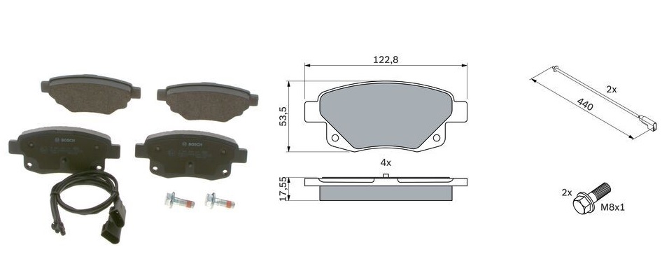 HAT-3031384 Fren Balatasi Arka Wva 24486  ( Ford    Transit V347 )