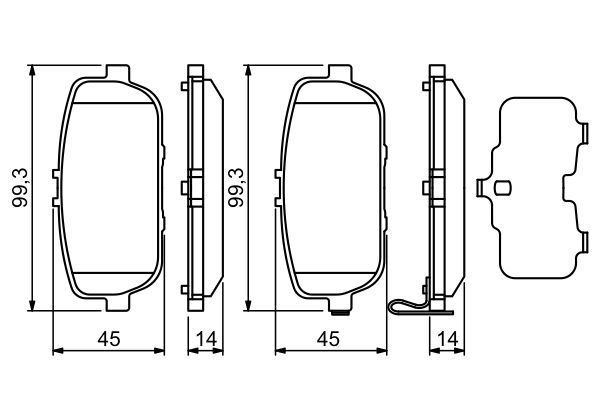 VAL-670746 Fren Balatasi Arka Mazda Mx5 1.8 2.0 05-/ Fiat 124 Spider 1.4 16-/