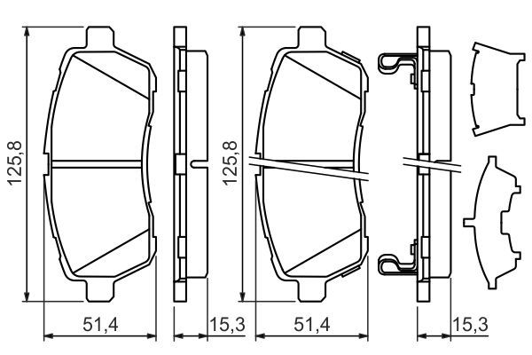 VAL-671209 Balata Fren On (Suzuki  Swift 10/ /Swift 1.4 17/ /Baleno 16//Daihatsu Materia 06/ )