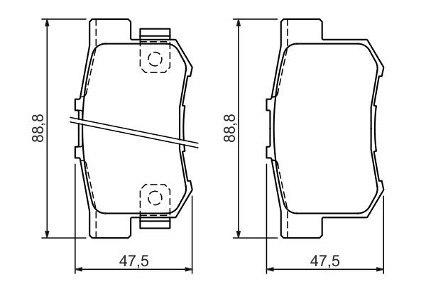 DEL-LP1507 Balata Fren Arka-(Honda  Accord 90/02  2.2-2.3 /Rover-600 94/00  )