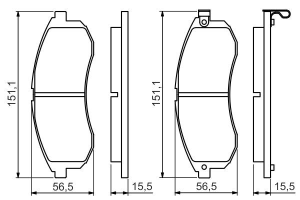 ZEG1129-01 Fren Balata On Mitsubishi L 200 (K7t,K6t) 2.5 Td 4wd 1996-2007