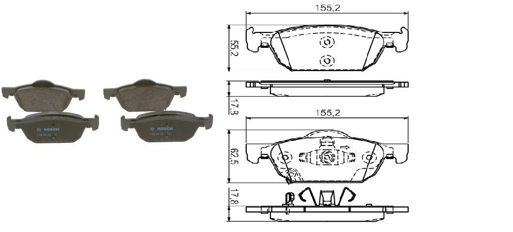 FRD-FDB4269 Balata Fren On-(Honda  Accord 2009/2013 Civic 2017/ )
