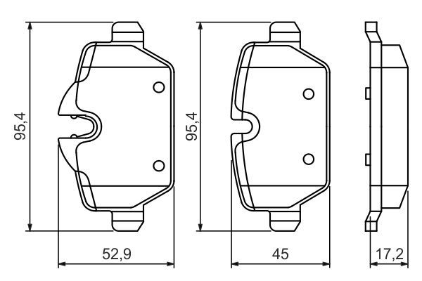 FRD FDB4383 Fren Balatasi Arka  Mini R60-R61