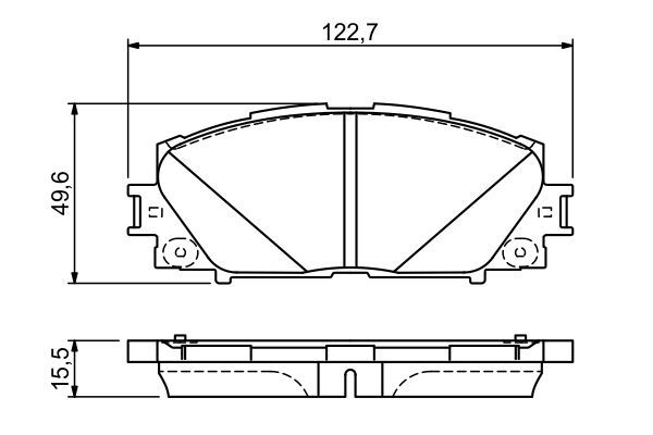 VAL-671334 Fren Balatasi On-Toyota  Prius 1.8  09-  Toyota Prius Phv 1.8  16-